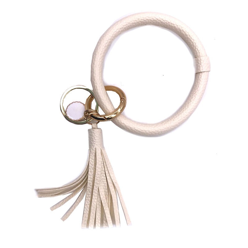 KC-8845 Ivory Wristlet Key Chain