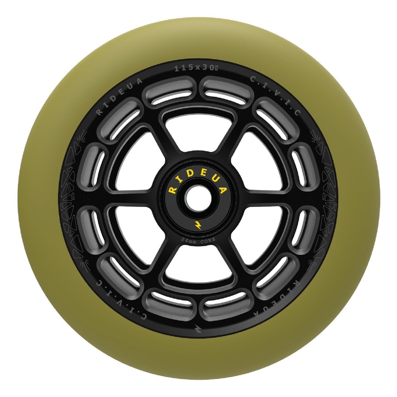 UrbanArtt Civic Wheels|Army Green|Black|Autumn Red|Arctic Blue|Raw|Gum|110mm x 24mm|115mm x 30mm|125mm x 30mm