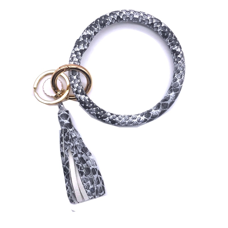 KC-8845 Black Snake Wristlet Key Chain