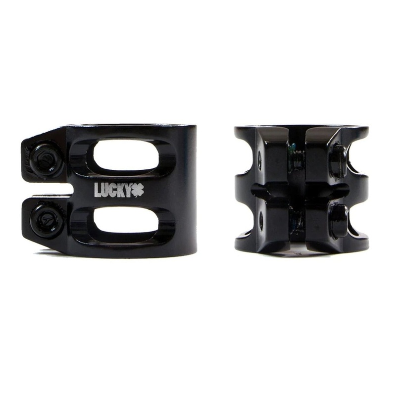Lucky Double Clamp|BLACK|TEAL|RED|POLISHED|OIL SLICK|BLUE