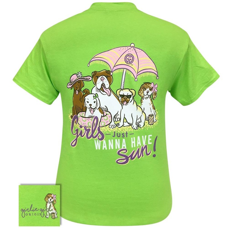 Girls Just Sun-Lime SS-2227|Lime|Youth Small|Youth Medium|Youth Large|Adult Small|Adult Large|Adult X Large|Adult XX Large|Adult XXX Large|Adult Medium