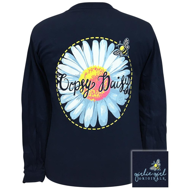 Oopsie Daisy Navy-LS 2252|Navy|Youth Small|Youth Medium|Youth Large|Adult Small|Adult Medium|Adult Large|Adult X Large|Adult XX Large|Adult XXX Large
