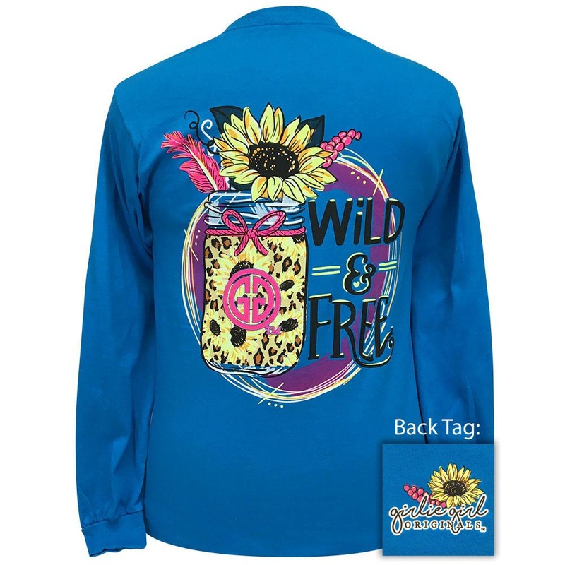 Wild & Free-Sapphire LS-2287|Sapphire|Youth Small|Youth Medium|Youth Large|Adult Small|Adult Medium|Adult Large|Adult X Large|Adult XXX Large