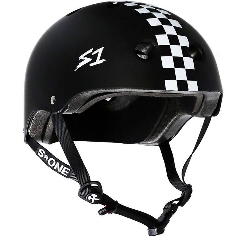 S1 Lifer Checkered Helmets|White Gloss with Checkers|Pink Gloss with Checkers|Black Matte with Checkers|XS|S|M|L|XL|XXL|XXXL