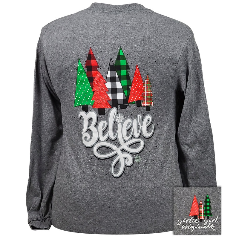 Believe Christmas – Graphite Heather LS-2445
