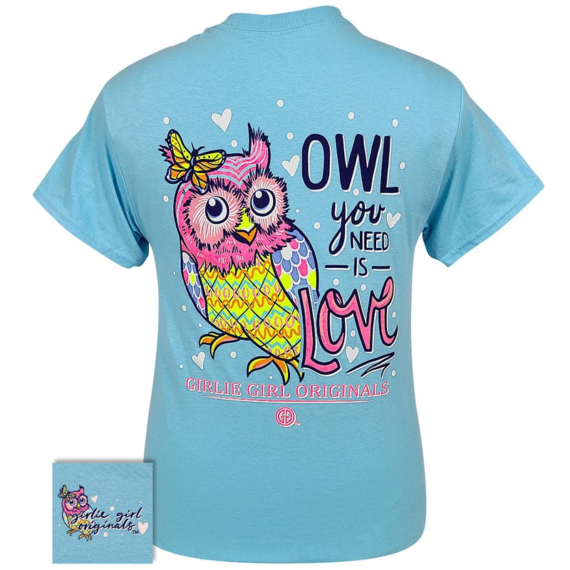 2521 Owl You Need SS-Sky Blue|Youth Small|Youth Medium|Youth Large|Adult Small|Adult Medium|Adult Large|Adult X-Large|Adult XX-Large|Adult XXX-Large