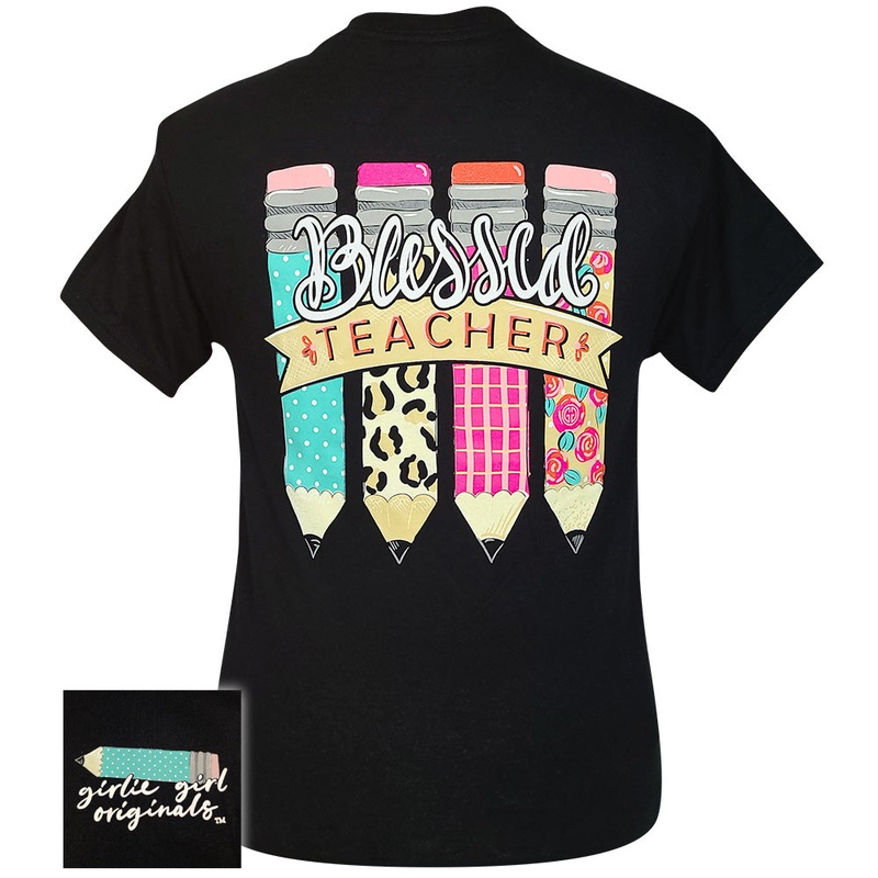 Blessed Teacher Black SS-2457|Adult Small|Adult Medium|Adult Large|Adult X-Large|Adult XX-Large|Adult XXX-Large