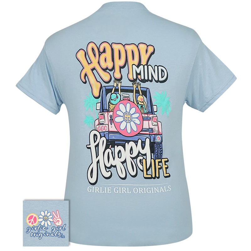 Happy Life Light Blue SS-2513|Light Blue|Youth Small|Youth Medium|Youth Large|Adult Small|Adult Medium|Adult Large|Adult X Large|Adult XX Large|Adult XXX Large