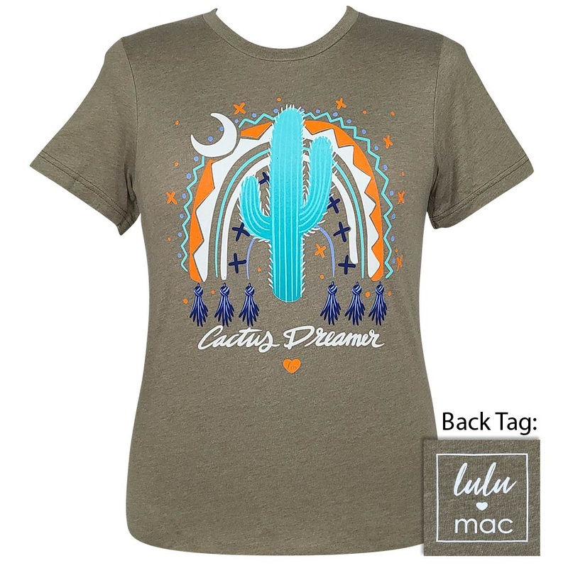 Lulu Mac – Cactus Dreamer – Heather Olive SS – LM75