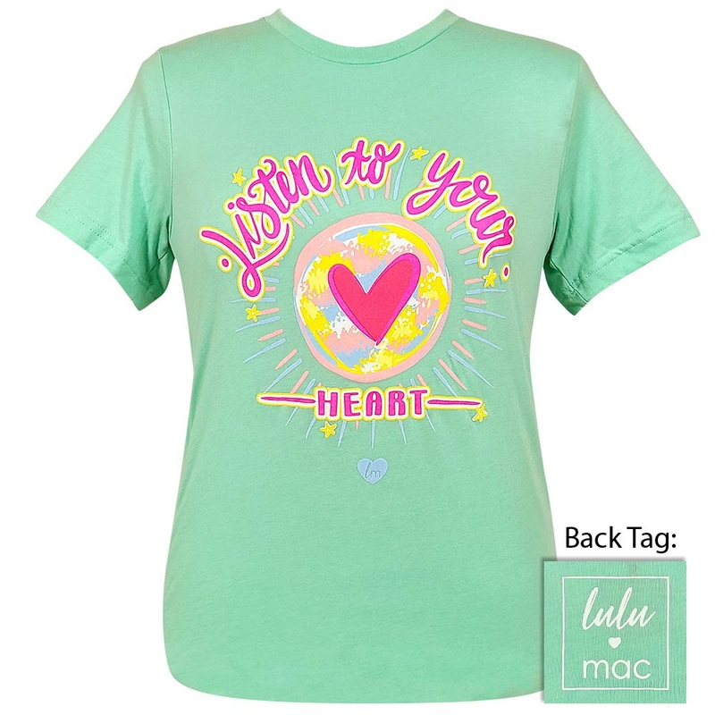 Lulu Mac – Listen Hear – Heather Prism Mint SS – LM66