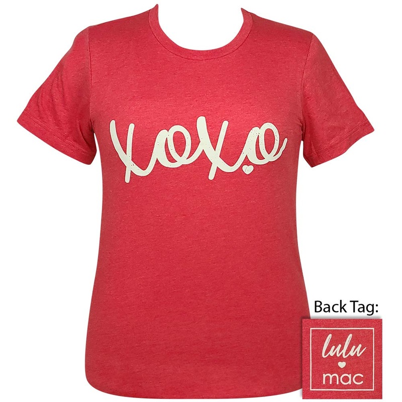 Lulu Mac – XOXO – Heather Red SS – LM56