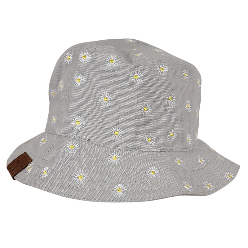 KB-005 C.C Daisy Rain Bucket Hat Grey