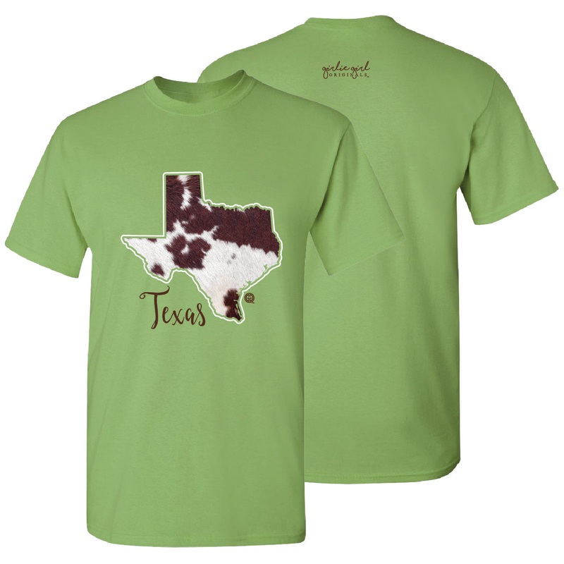 2574 Cow State TX SS-Kiwi|Kiwi|Adult Small|Adult Medium|Adult Large|Adult X-Large|Adult XX-Large|Adult XXX-Large