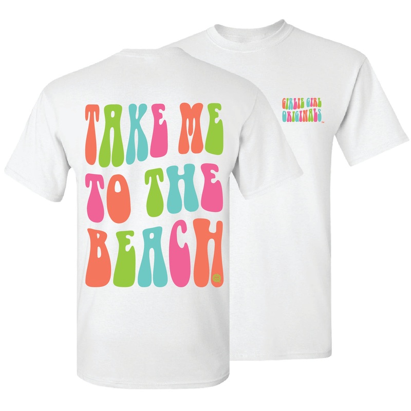 2582 To the Beach SS-White|White|Adult Medium|Adult Large|Adult X-Large|Adult XX-Large|Adult XXX-Large