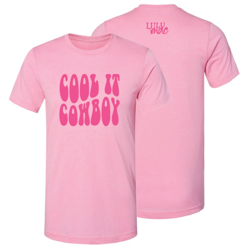 Lulu Mac-101 Cool it Cowboy SS-Heather Bubblegum