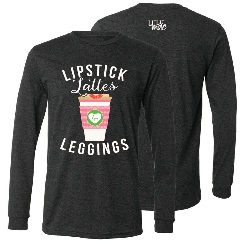 Lulu Mac-117 Lipstick Leggings-LS Dark Heather Grey