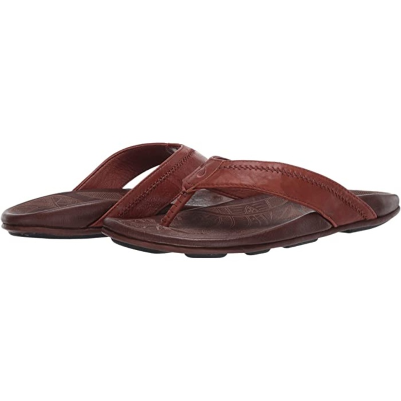 OLUKAI HIAPO 10101|8|9|10|11|12|13|14|LAVA ROCK BLACK|RUM DARK WOOD