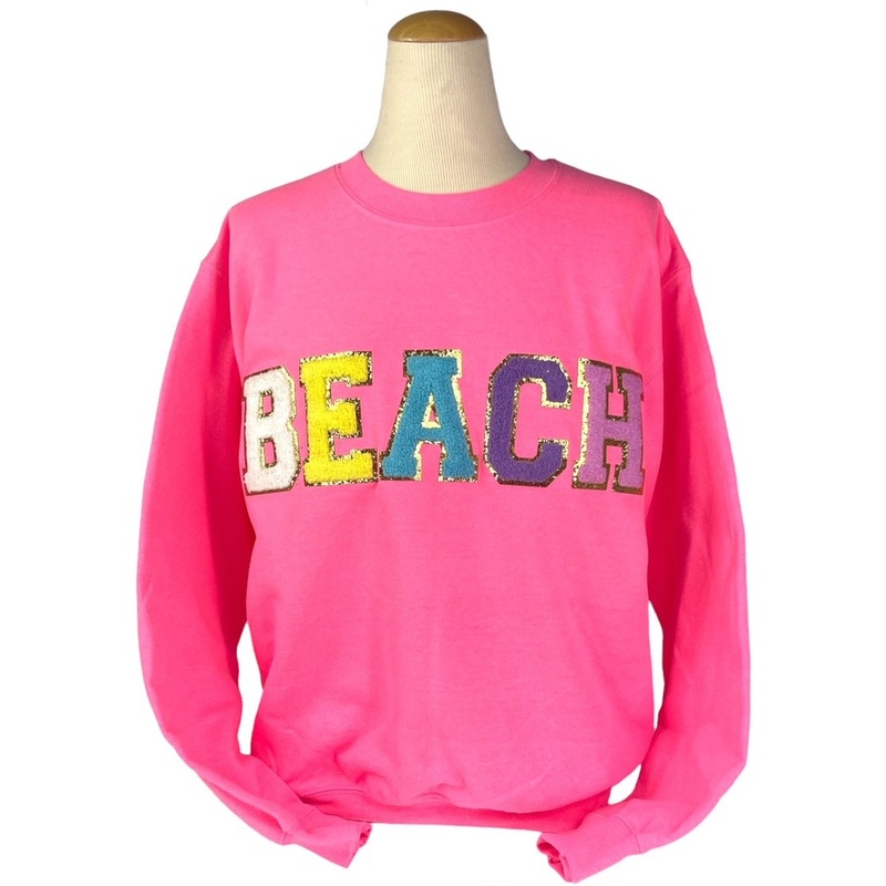 SW-6723 Beach Pink Sweatshirt|Pink|Small|Medium|Large|X-Large|XX-Large
