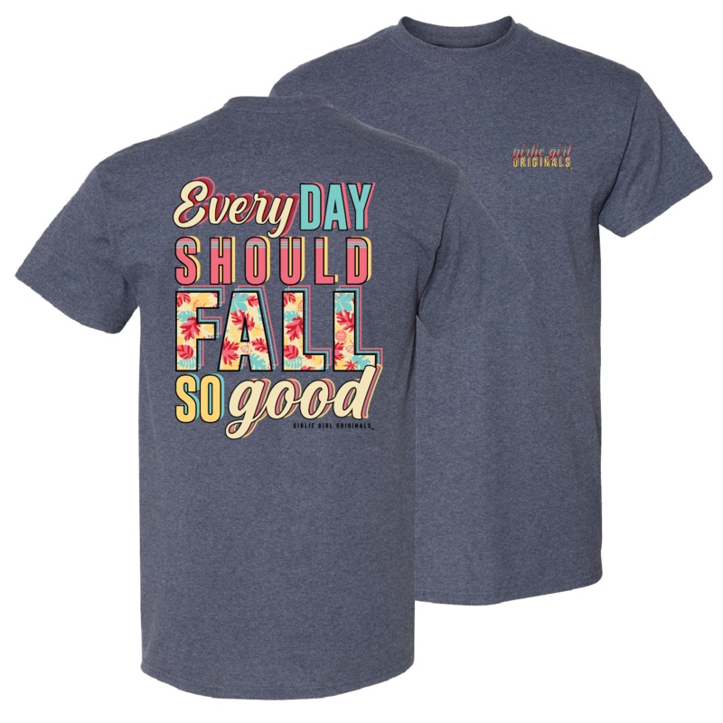 2640 Fall So Good SS-Heather Navy