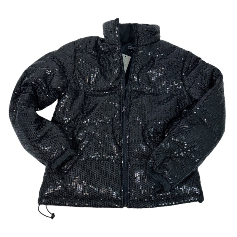 SQ-1999 Black Sequin Zip Up Jacket