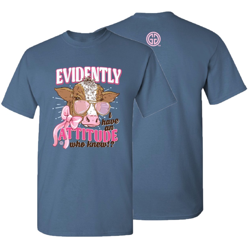2688 Attitude Cow-Indigo|Indigo|Adult Small|Adult Medium|Adult Large|Adult X-Large|Adult XX-Large|Youth Large|Youth Small|Youth Medium|Adult XXX-Large