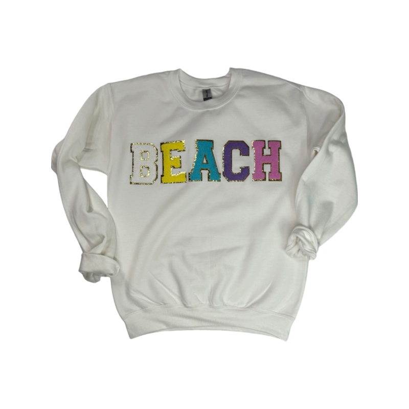 SW-6723 Beach-White Sweatshirt