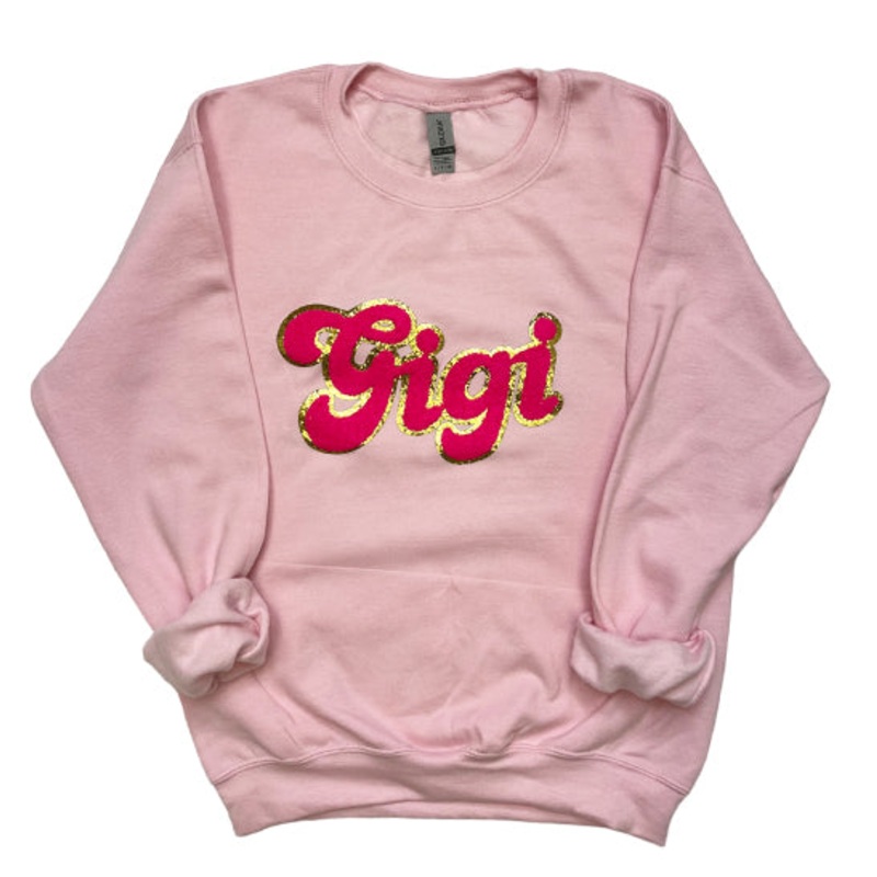 SW-6723 GiGi-Pink Sweatshirt|White|Small|Medium|Large|X-Large|XX-Large