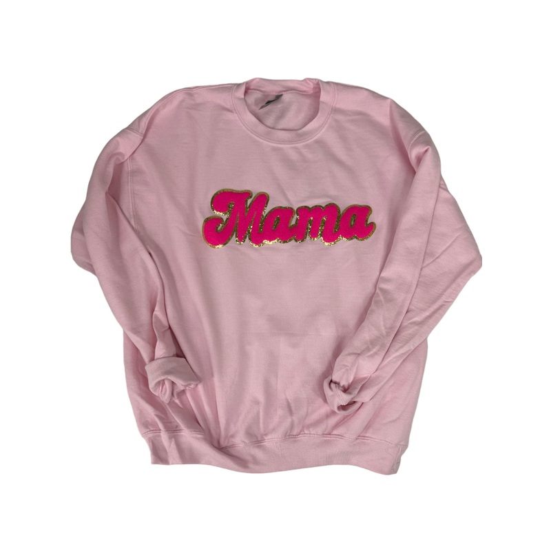 SW-6723 Mama-Pink Sweatshirt|White|Small|Medium|Large|X-Large|XX-Large