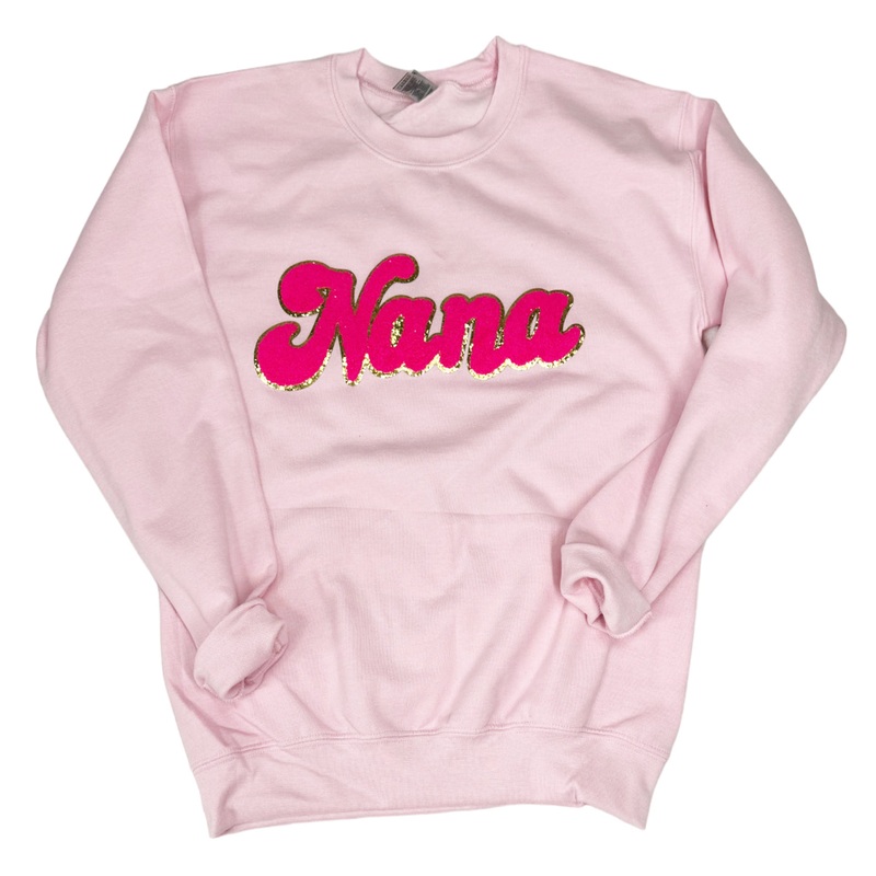SW-6723 NaNa-Pink Sweatshirt|White|Small|Medium|Large|X-Large|XX-Large