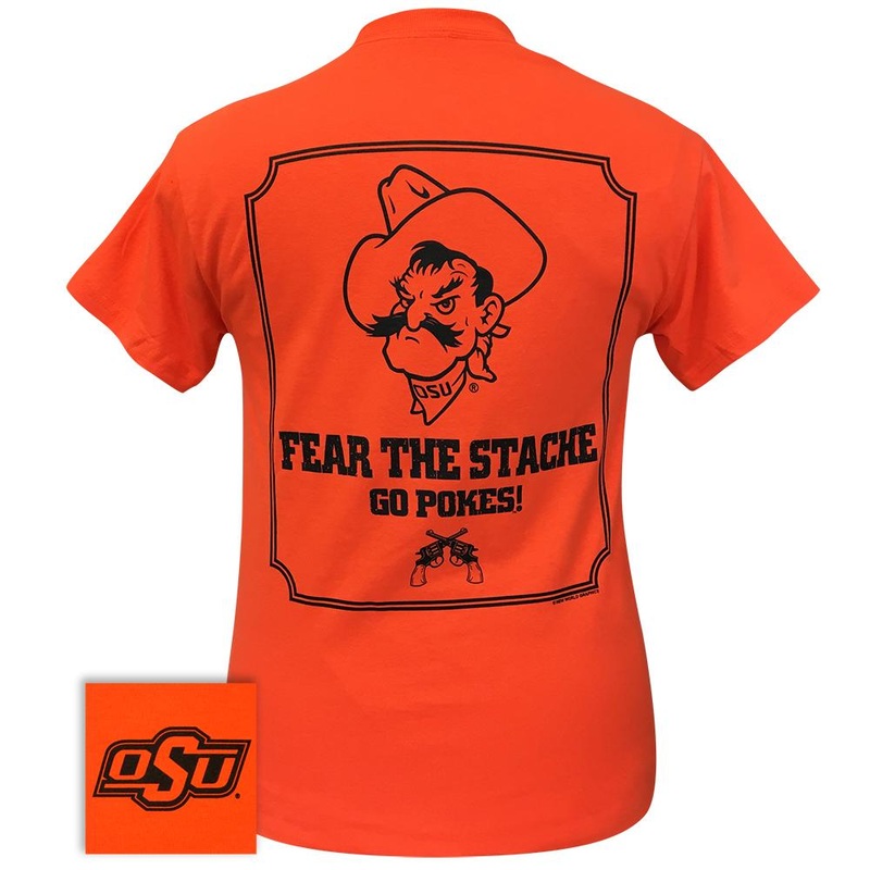 Fear the Stache OSU – 053 Orange Short Sleeve