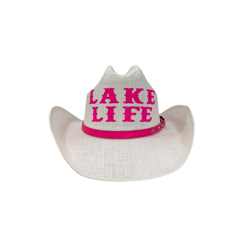 CH-1043- LAKE LIFE WHITE/PINK|White/Pink