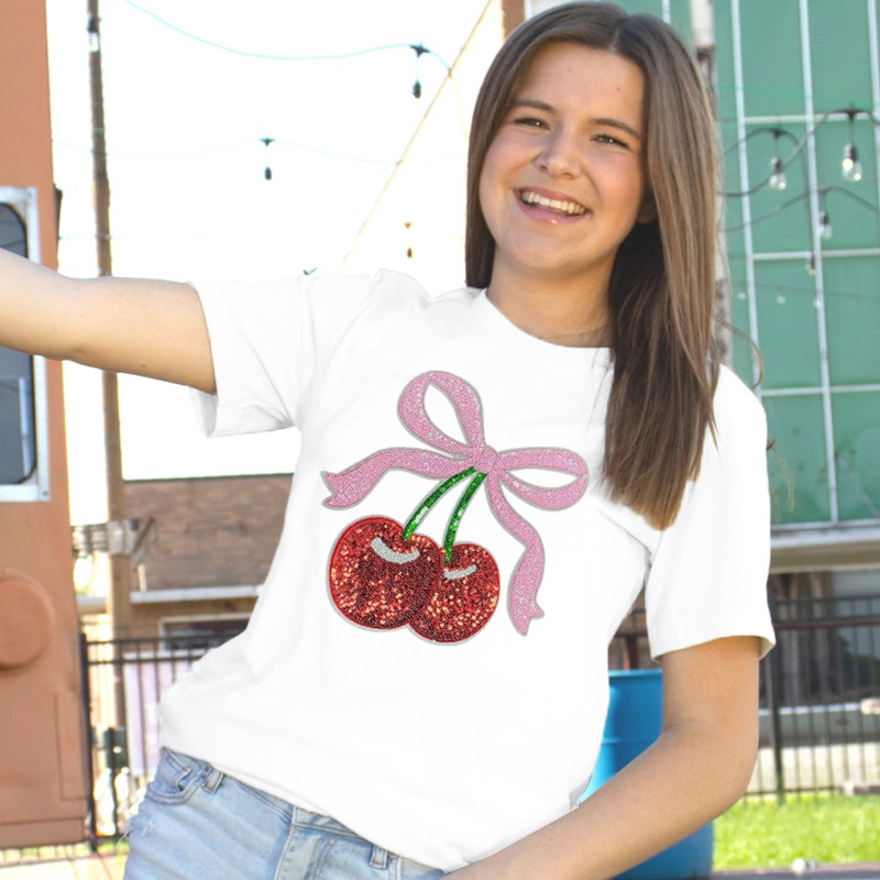 CP-1213 Cherry Patch|White|Adult Small|Adult Medium|Adult Large|Adult X-Large|Adult XX-Large