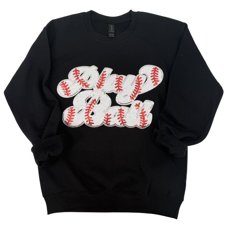 SW-6723 Play Ball Sweatshirt Black