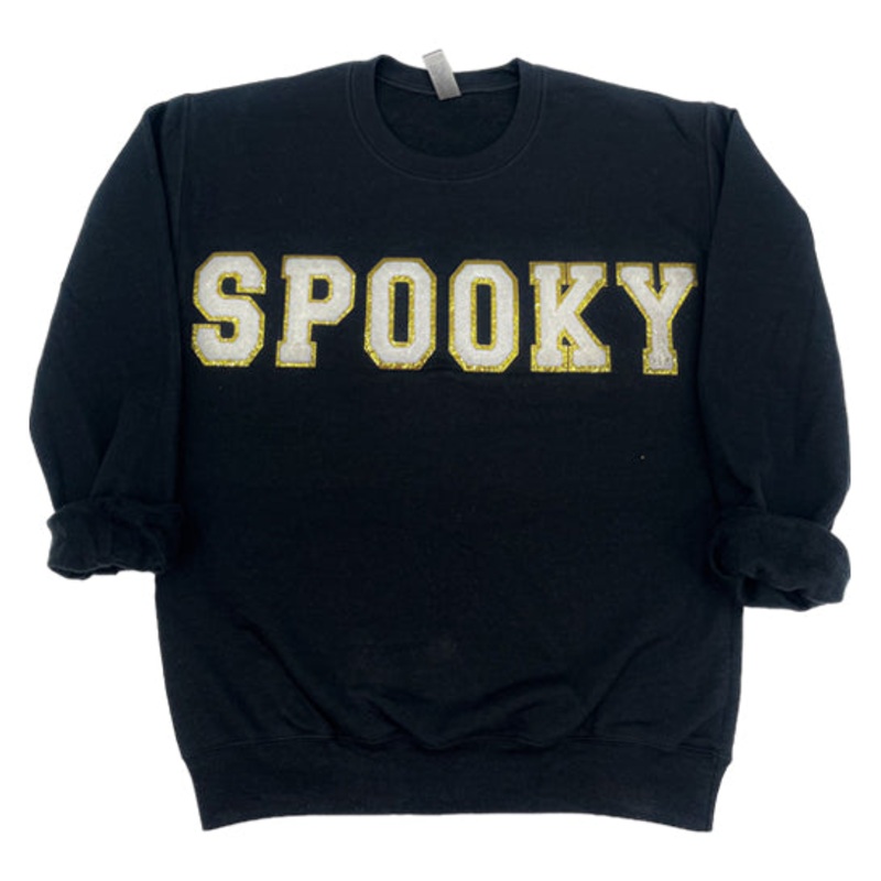 SW-6723 SPOOKY BLACK SWEATSHIRT