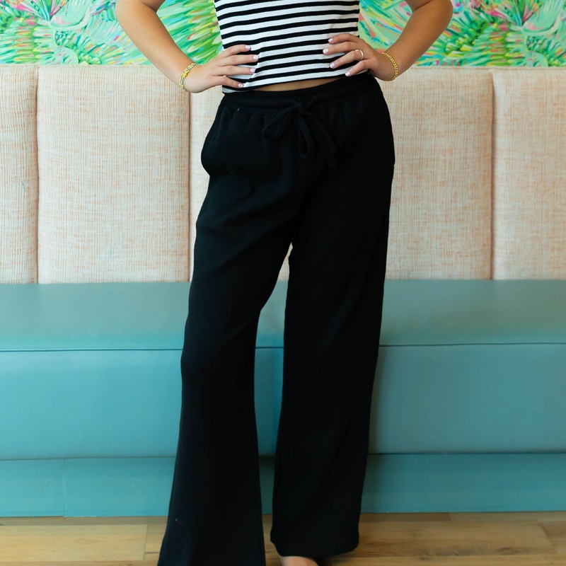LM-WAFFLE PANT-BLACK|BLACK|XSmall|Small|Medium|Large|X-Large|XX-Large