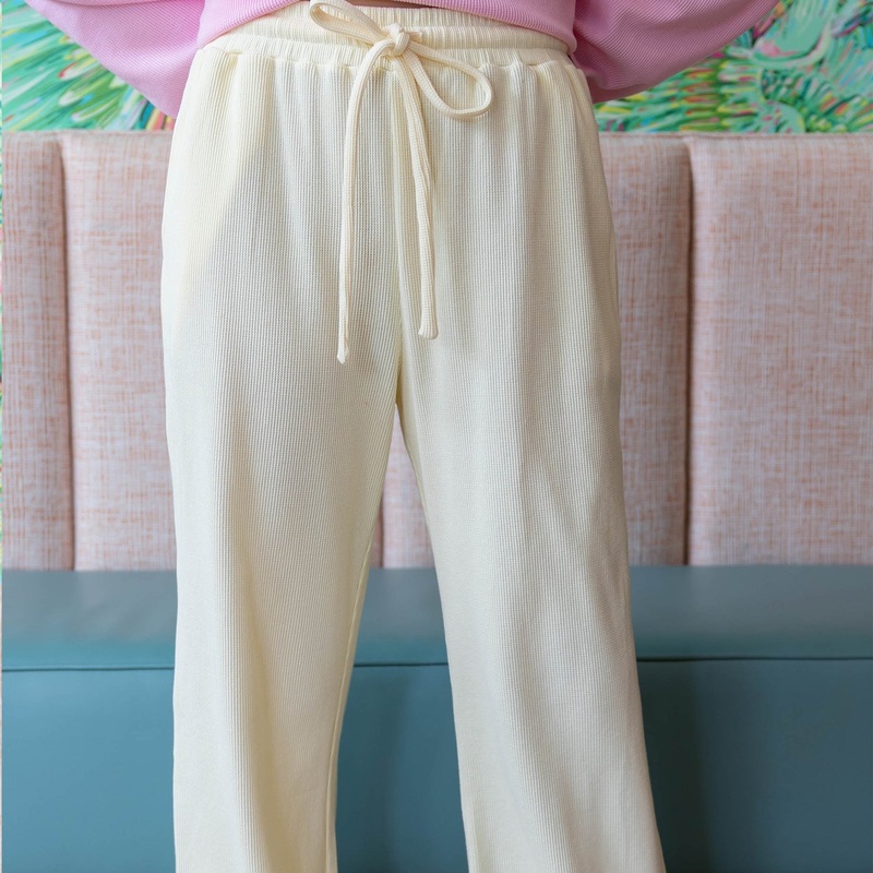 LM-WAFFLE PANT-BUTTER|BUTTER|XSmall|Small|Medium|Large|X-Large|XX-Large