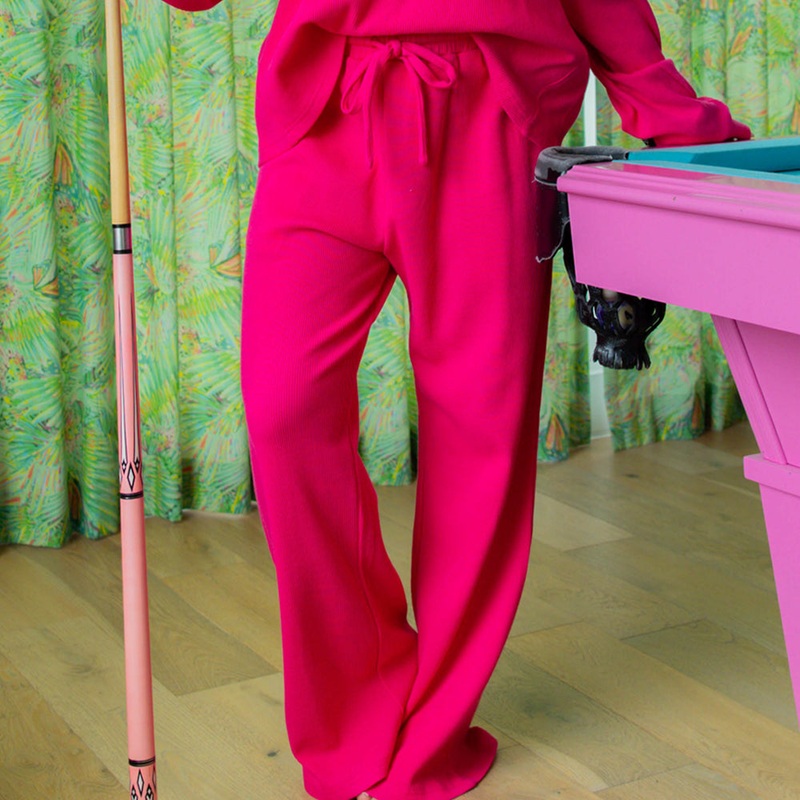 LM-WAFFLE PANT-HOT PINK|HOT PINK|XSmall|Small|Medium|Large|X-Large|XX-Large