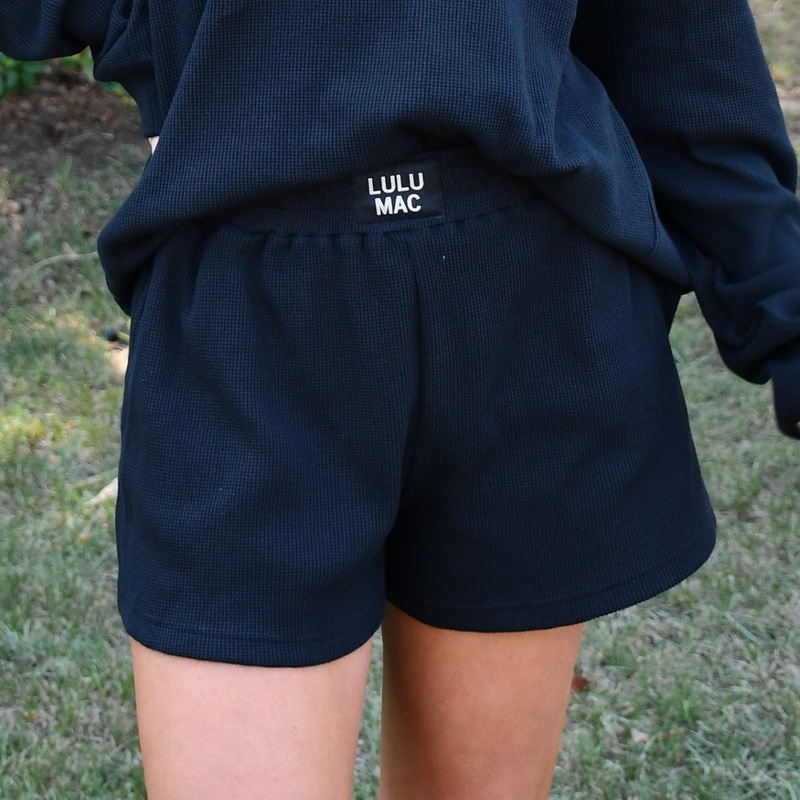 LM-WAFFLE SHORT-BLACK|BLACK|XSmall|Small|Medium|Large|X-Large|XX-Large