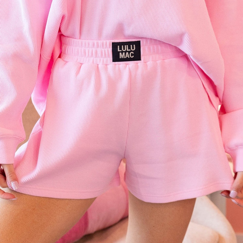 LM-WAFFLE SHORT-LIGHT PINK|LIGHT PINK|XSmall|Small|Medium|Large|X-Large|XX-Large