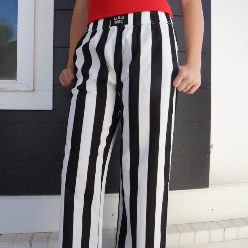 PADB- DARBY STRIPE PANT BLACK|BLACK|XSmall|Small|Medium|Large|X-Large|XX-Large