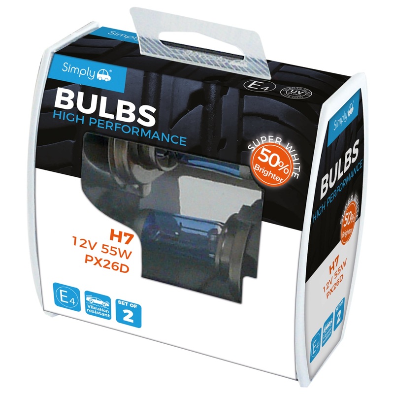 Simply H7 High Performance Bulbs – Duo Box