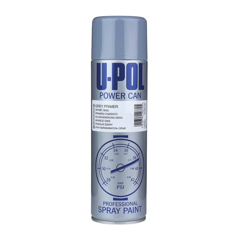 Isopon U-Pol Powercan Grey Primer Paint 500ml