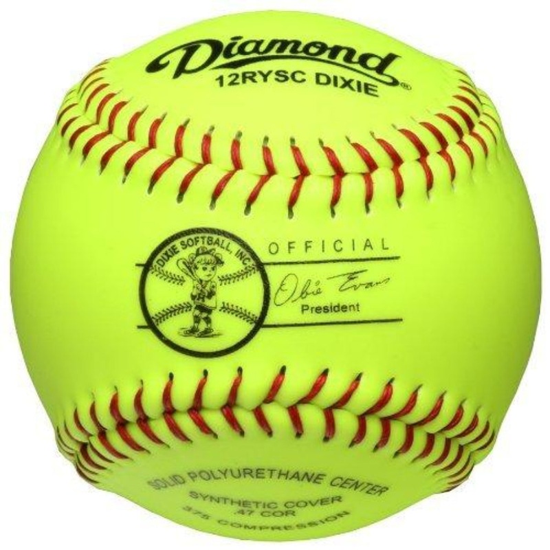 Diamond Dixie Youth 12 Synthetic Fastpitch Softball – One Dozen: 12RYSCDIXIE