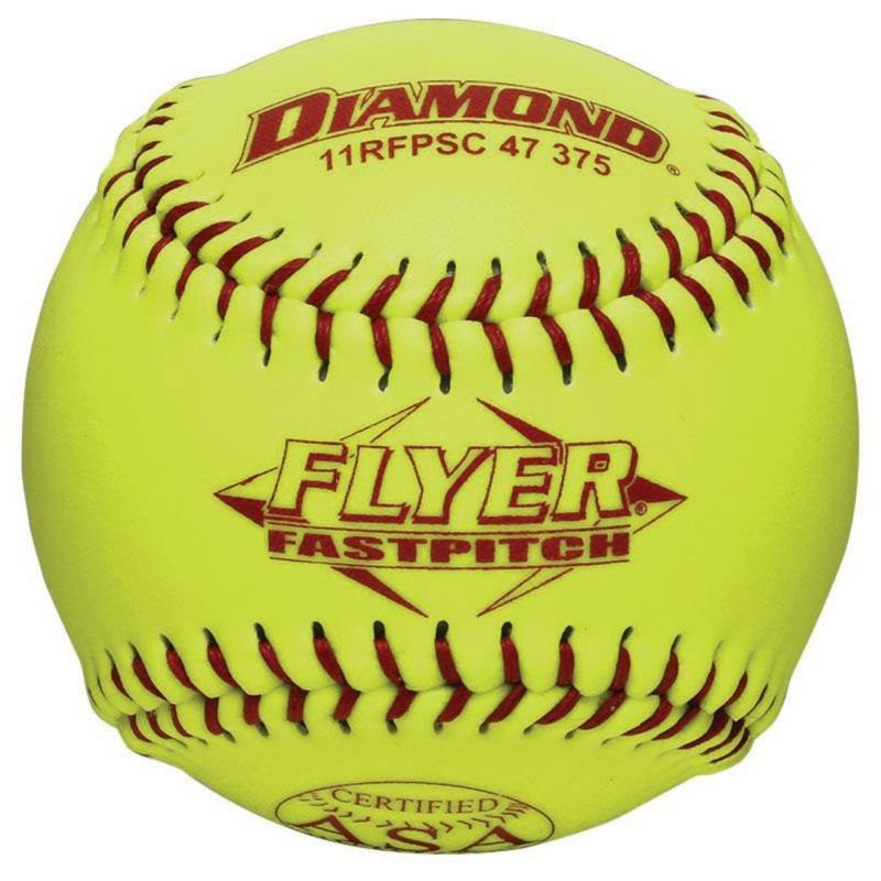 Diamond Flyer ASA 11 Synthetic Fastpitch Softball – One Dozen: 11RFPSC47