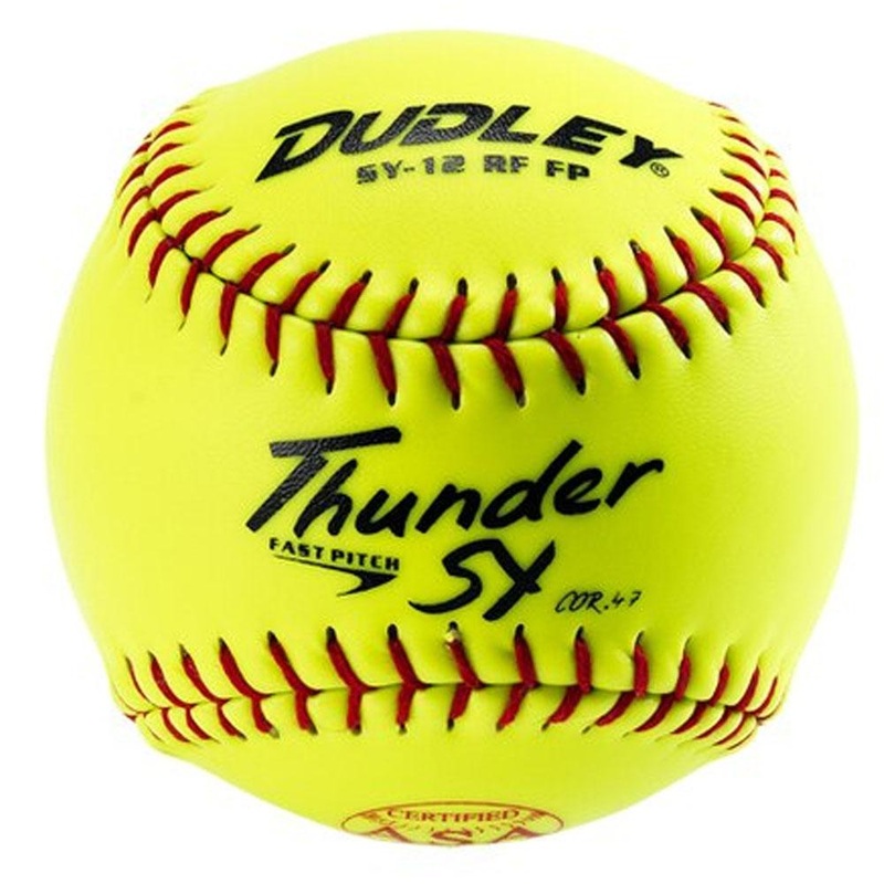 Dudley SY12-FP -ASA.47-375 Yellow Fastpitch Softball 12 Inch – One Dozen: 4A913Y
