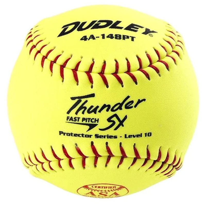Dudley Thunder SY Protector Series 11 Inch USA (ASA) Level 10 Fastpitch Softball – One Dozen: 4A148PT