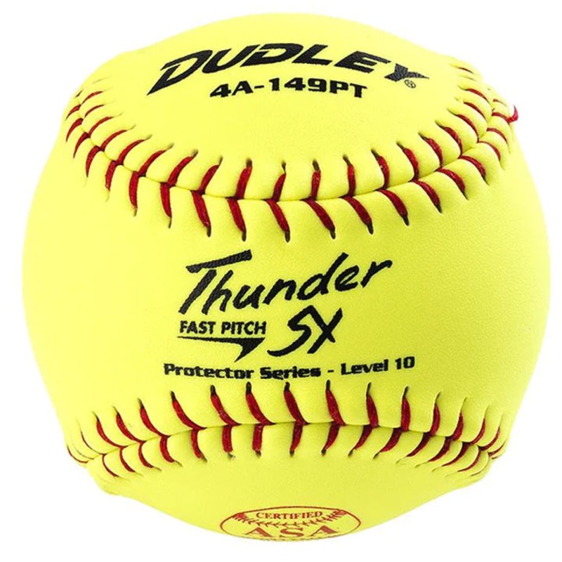 Dudley Thunder SY Protector Series 12 Inch ASA Level 10 Fastpitch Softball – One Dozen: 4A149PT