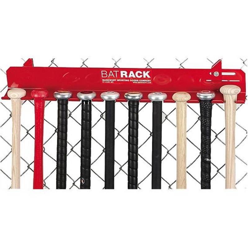Markwort Aluminum Fence Bat Rack: 24701