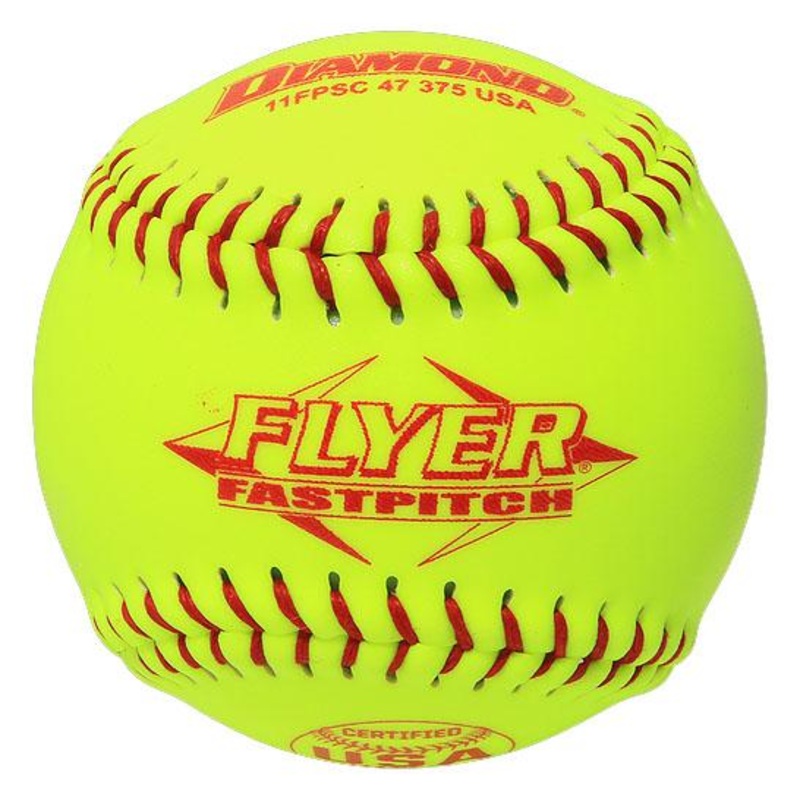 Diamond 11 Fastpitch ASA / USA .47-375 Yellow Synthetic (1 Dozen)