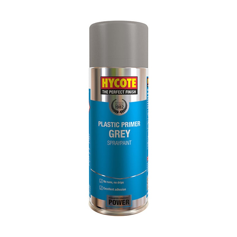 Hycote Plastic Primer Grey Spray Paint 400ml